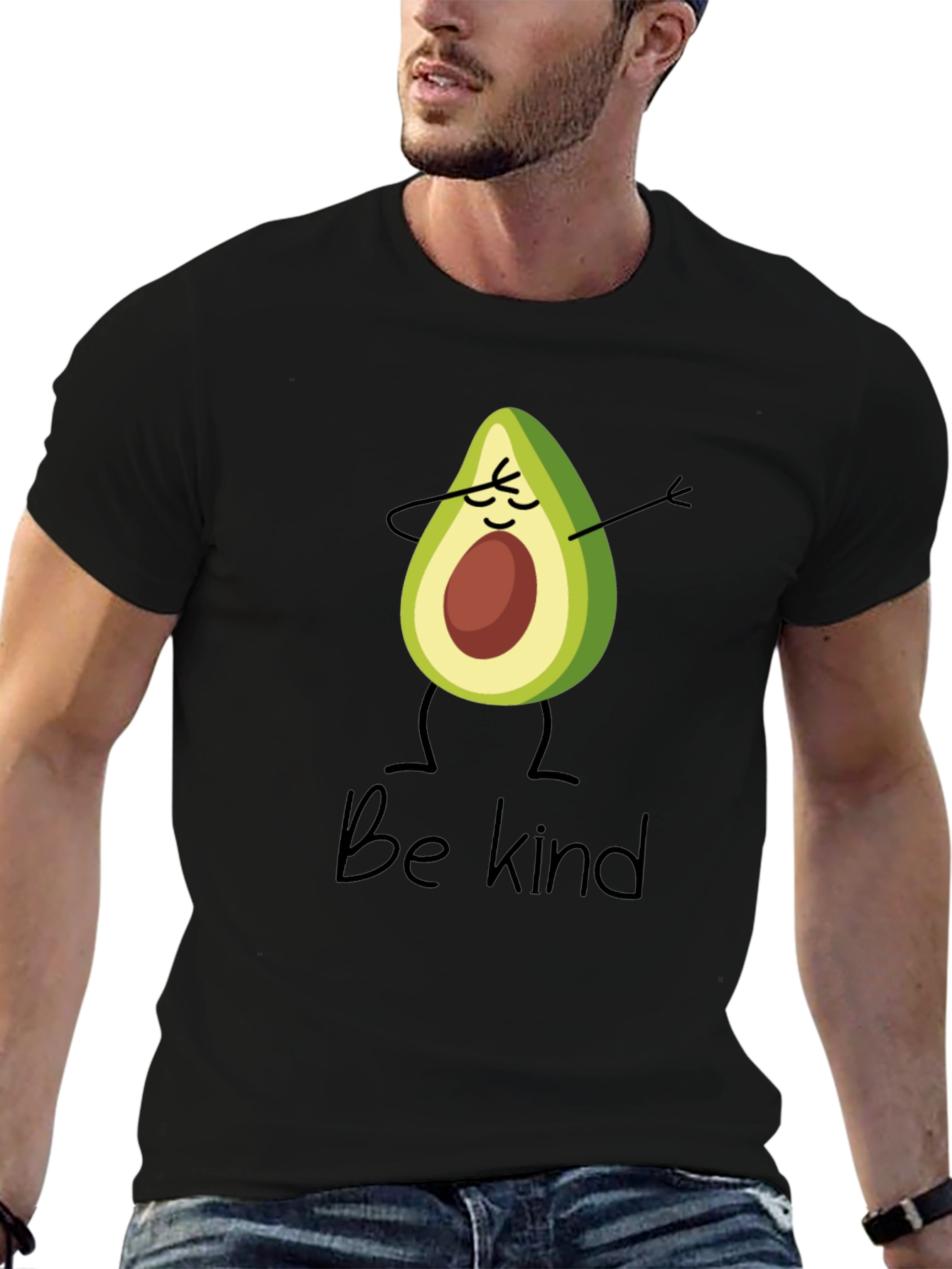 Be Kind Avocado Dabbing Graphic T-Shirt