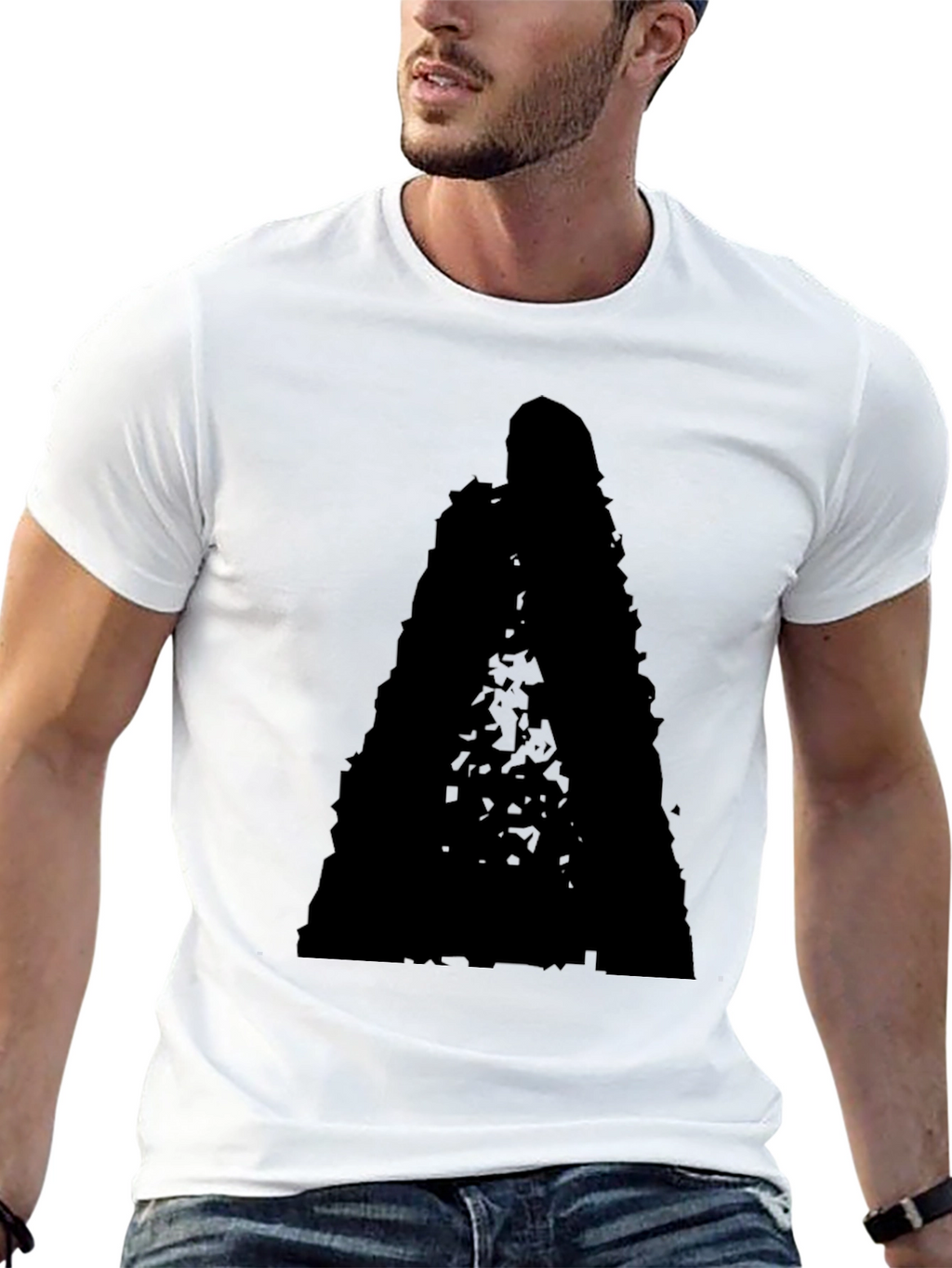 Dark Silhouette Graphic Tee - Mens Black T-Shirt