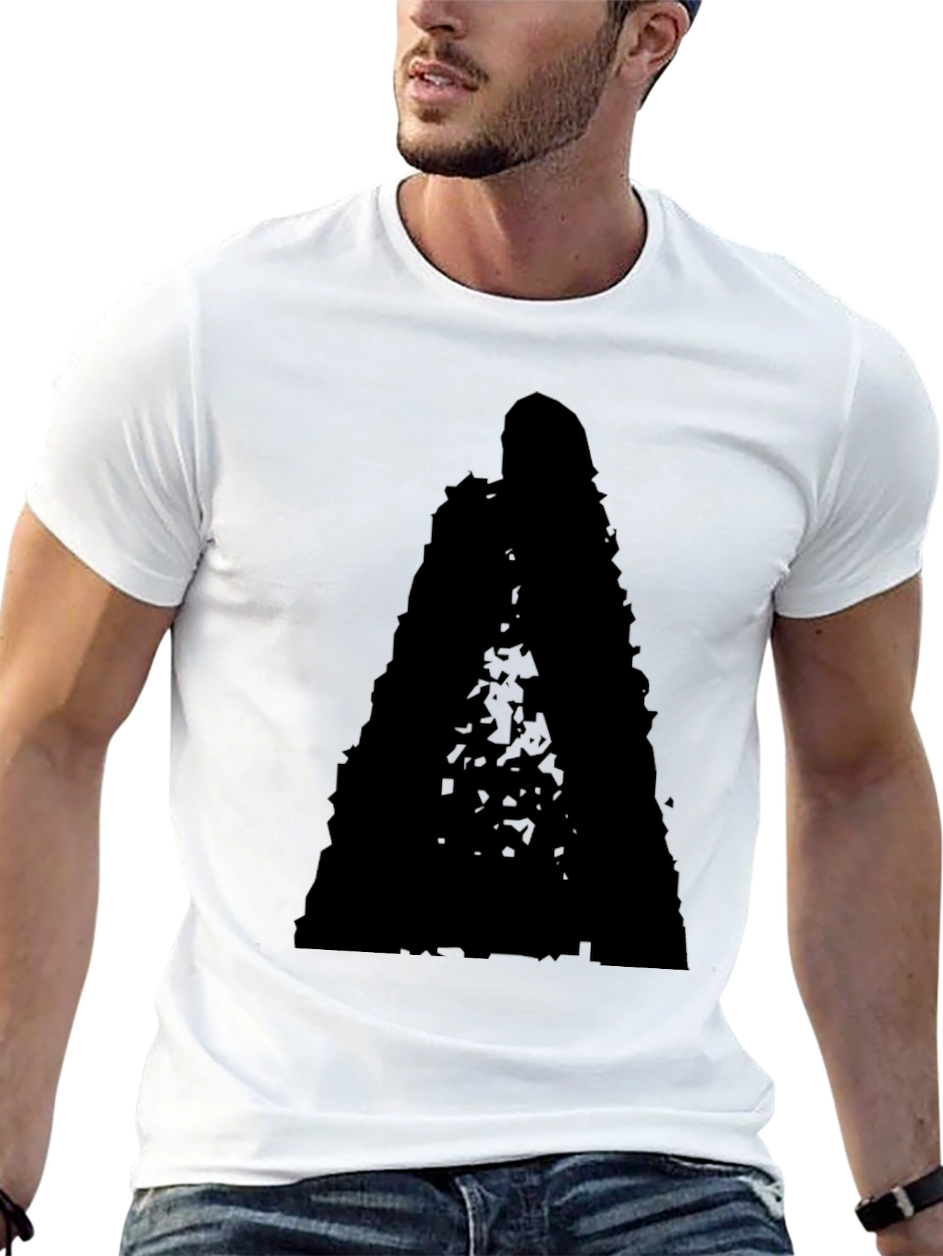 Dark Silhouette Graphic Tee - Mens Black T-Shirt