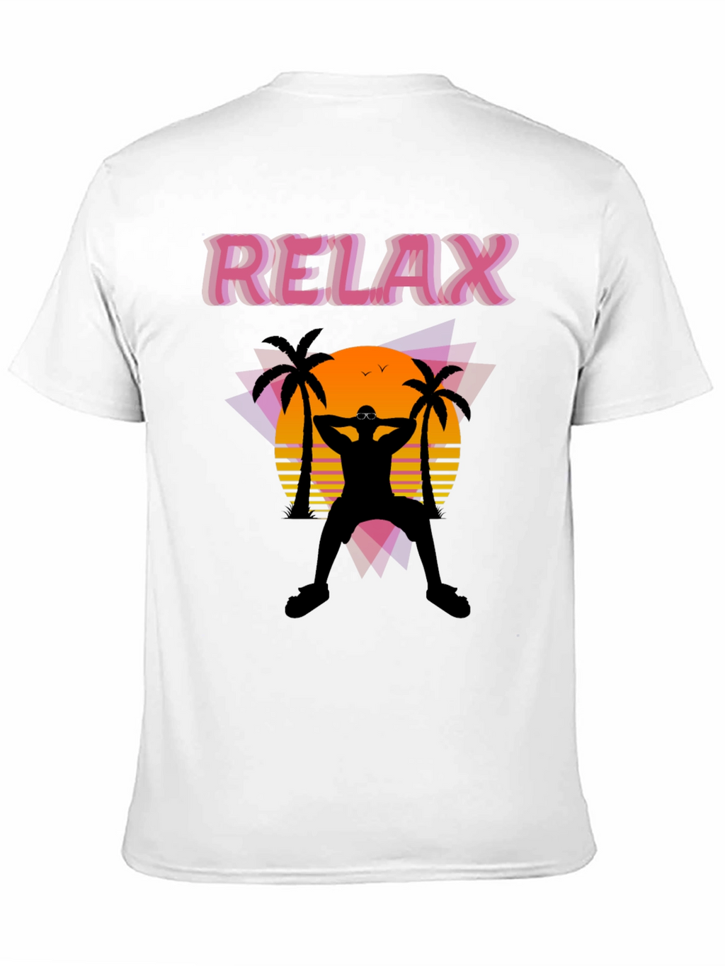 Relax Retro Sunset Graphic T-Shirt
