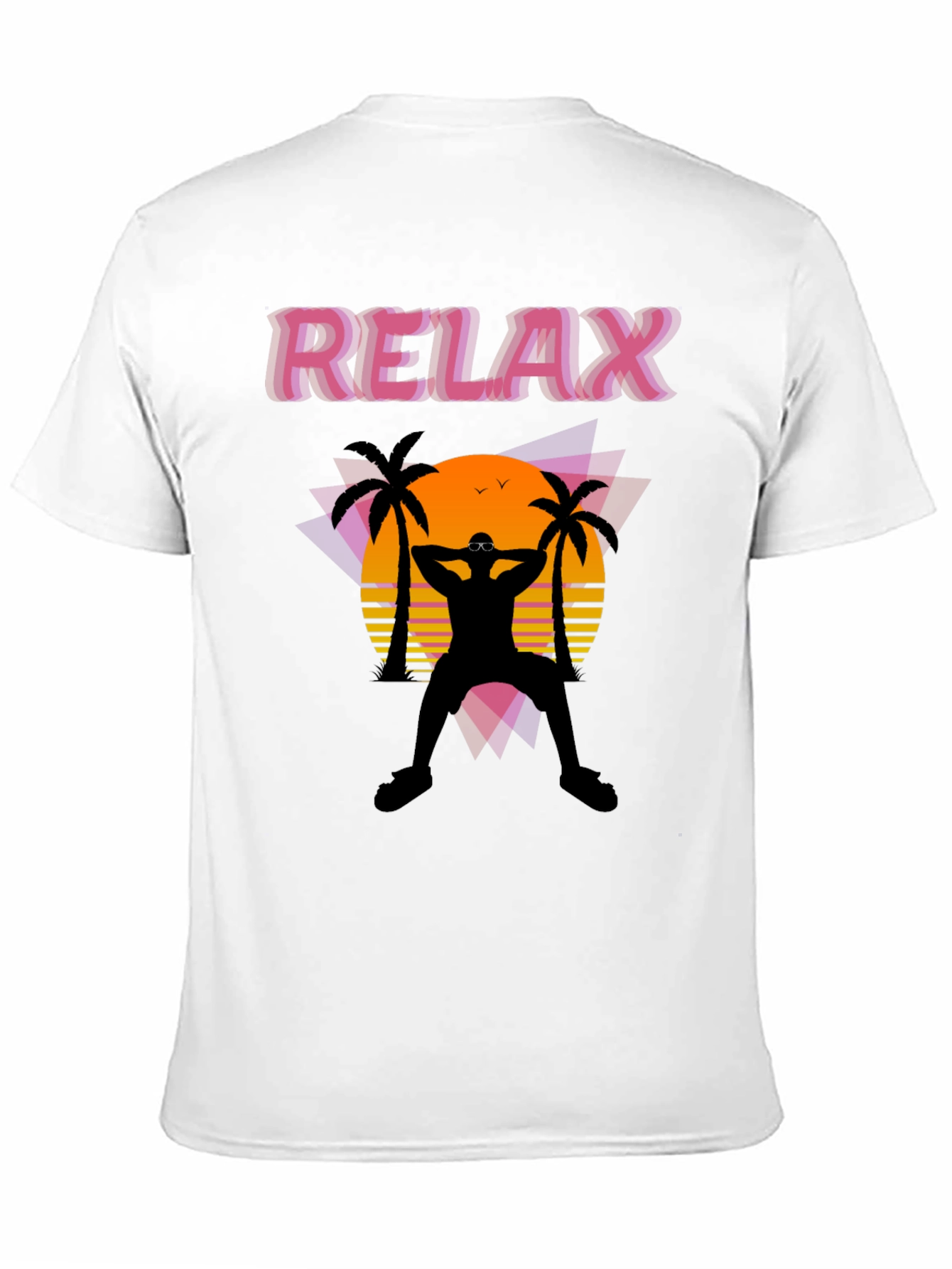 Relax Retro Sunset Graphic T-Shirt