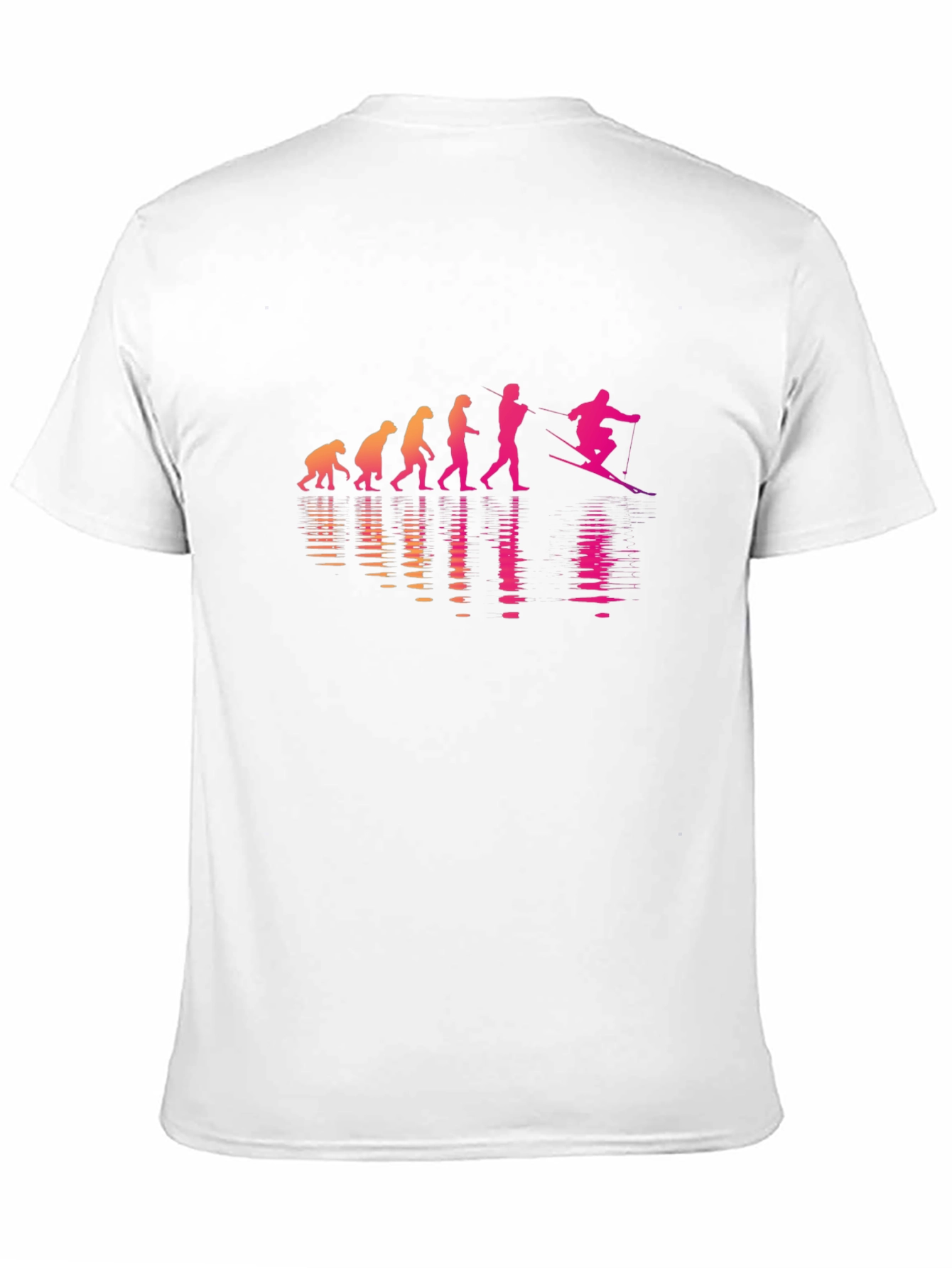 Evolution of Waterskiing Black T-Shirt