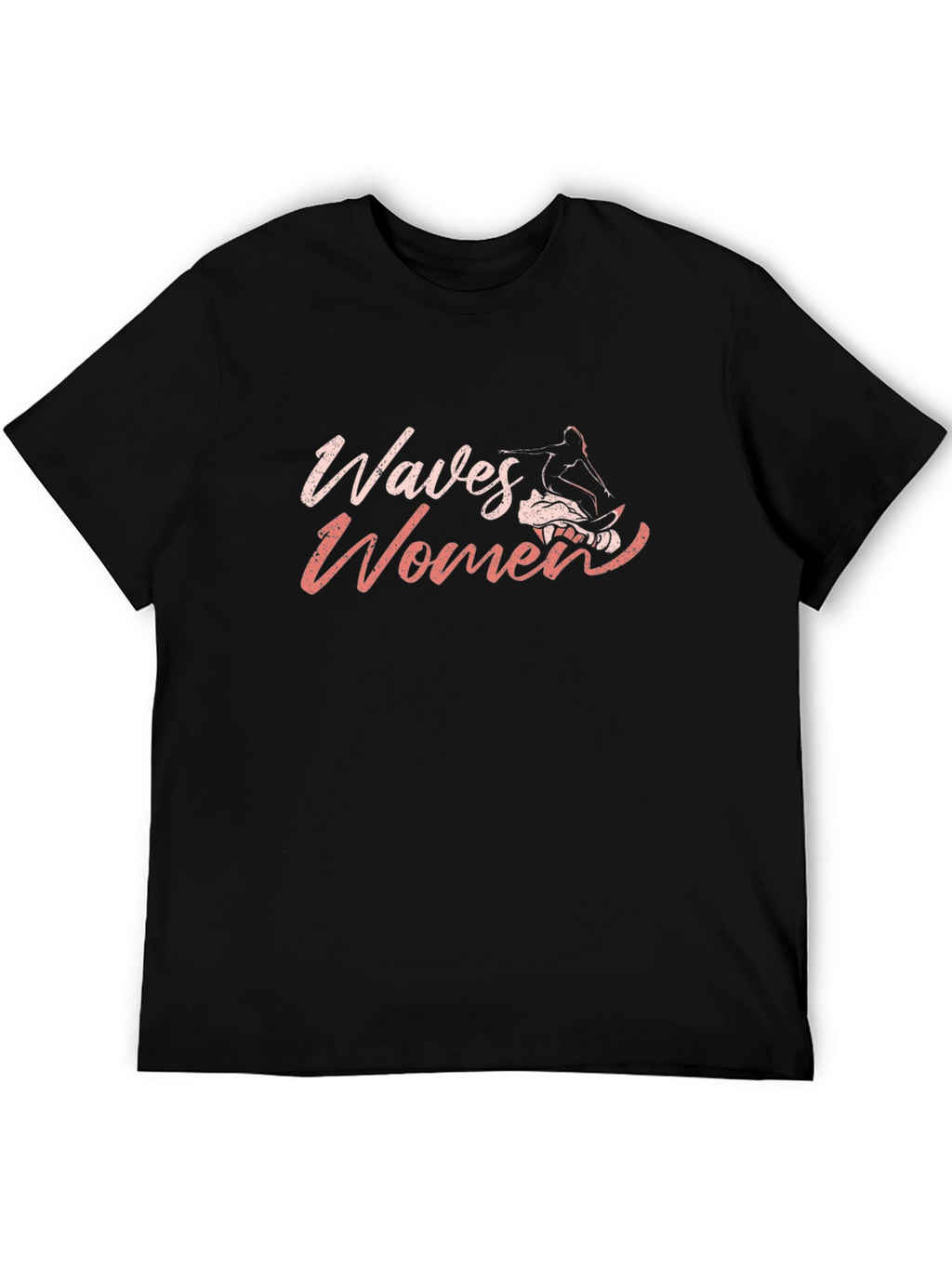 Waves Womens Graphic Tee - Black