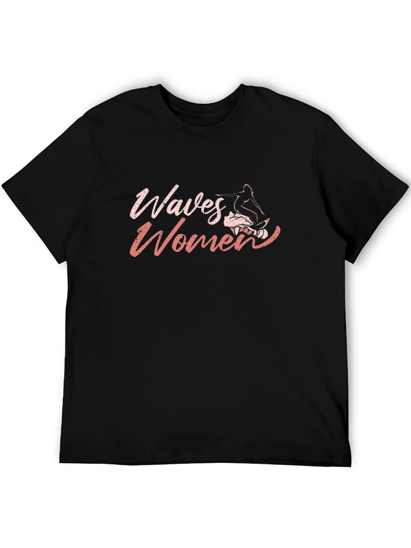 Waves Womens Graphic Tee - Black