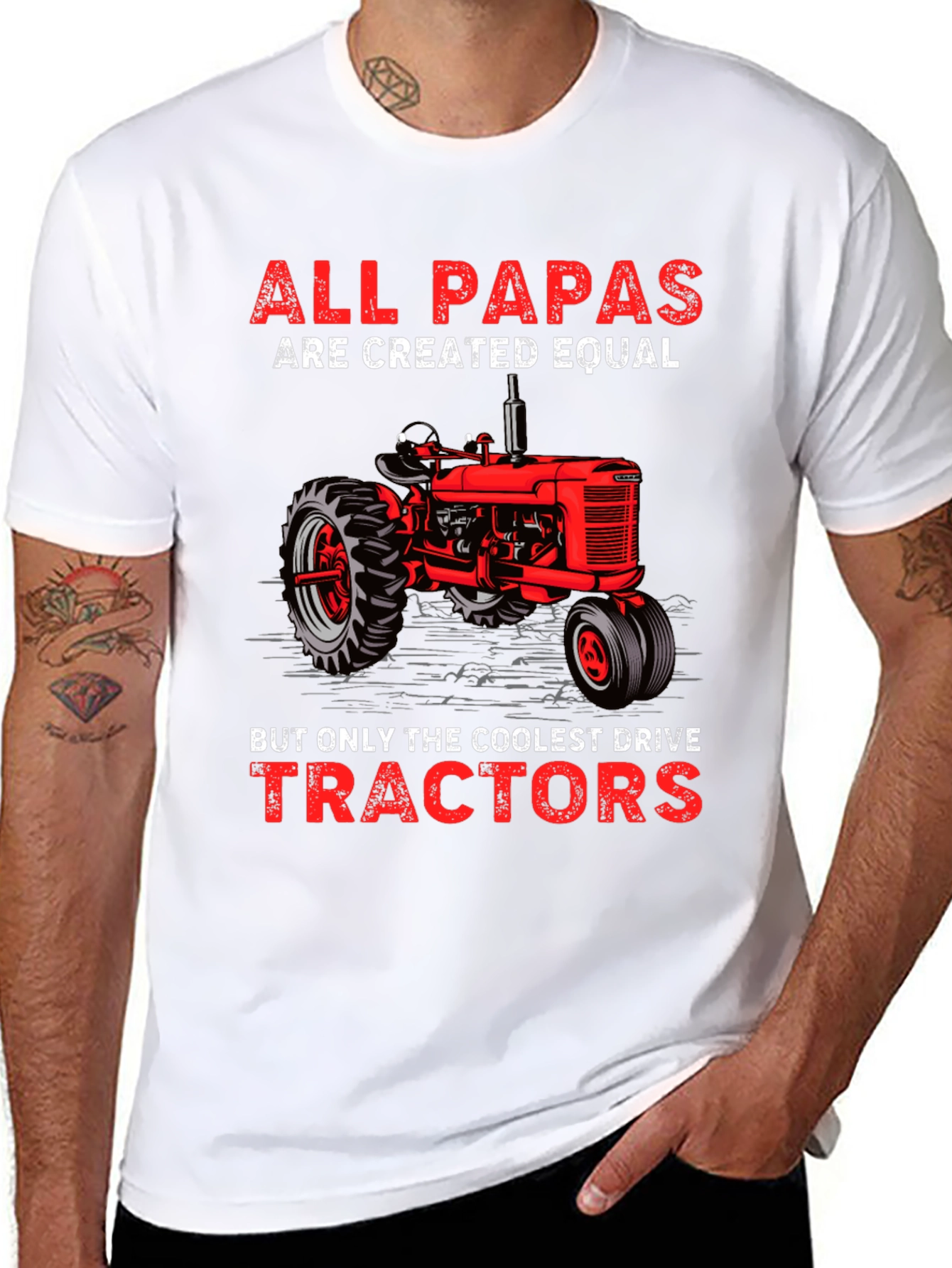 All Papas Drive Tractors T-Shirt
