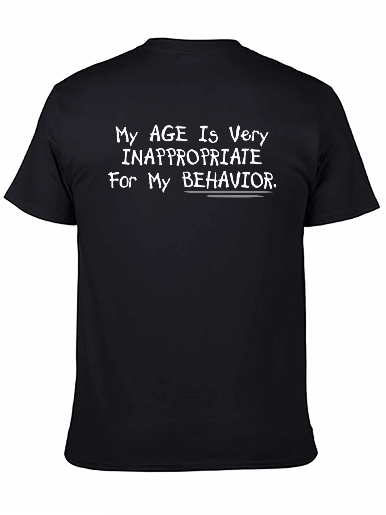 Funny Age Inappropriate Humor Graphic T-Shirt