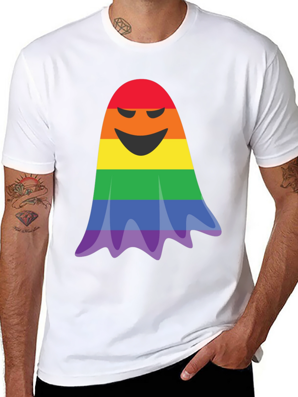Rainbow Ghost T-Shirt
