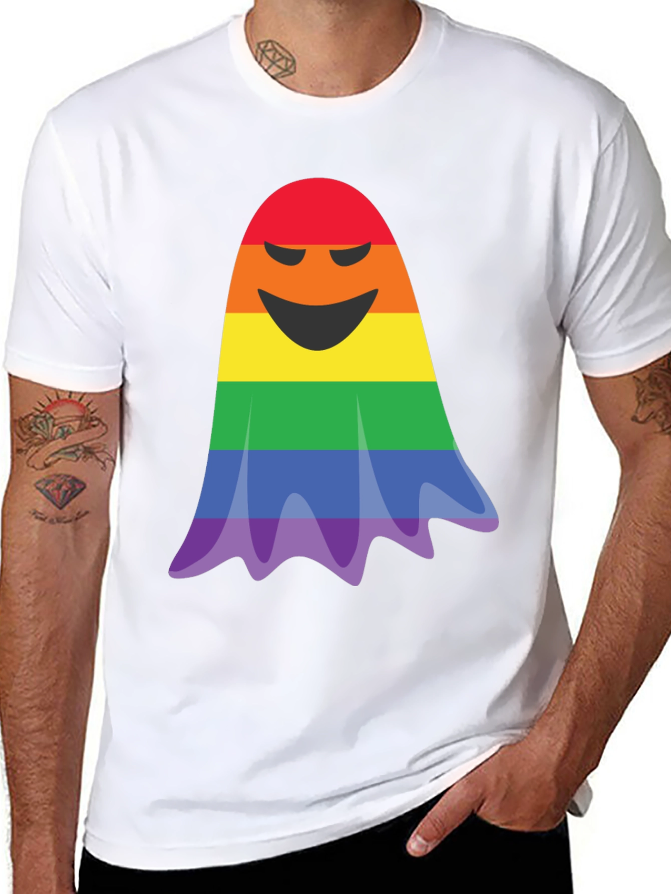 Rainbow Ghost T-Shirt