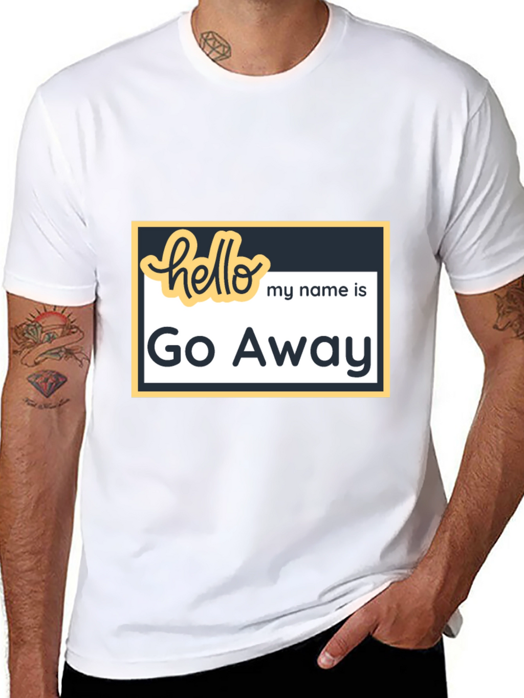 Go Away Graphic Tee - Funny Introvert T-Shirt