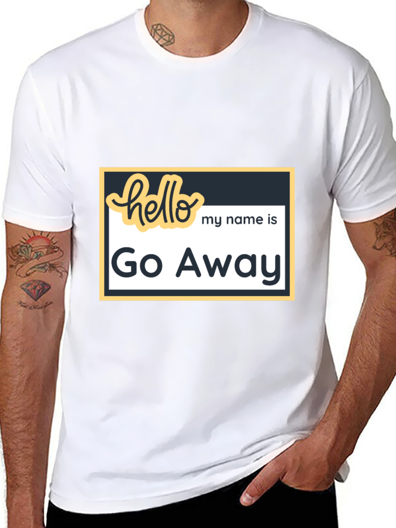 Go Away Graphic Tee - Funny Introvert T-Shirt