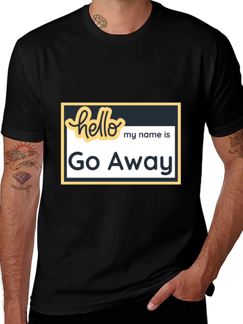 Go Away Graphic Tee - Funny Introvert T-Shirt