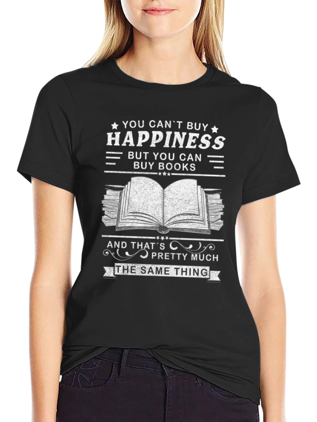 Buy Books Happiness T-Shirt