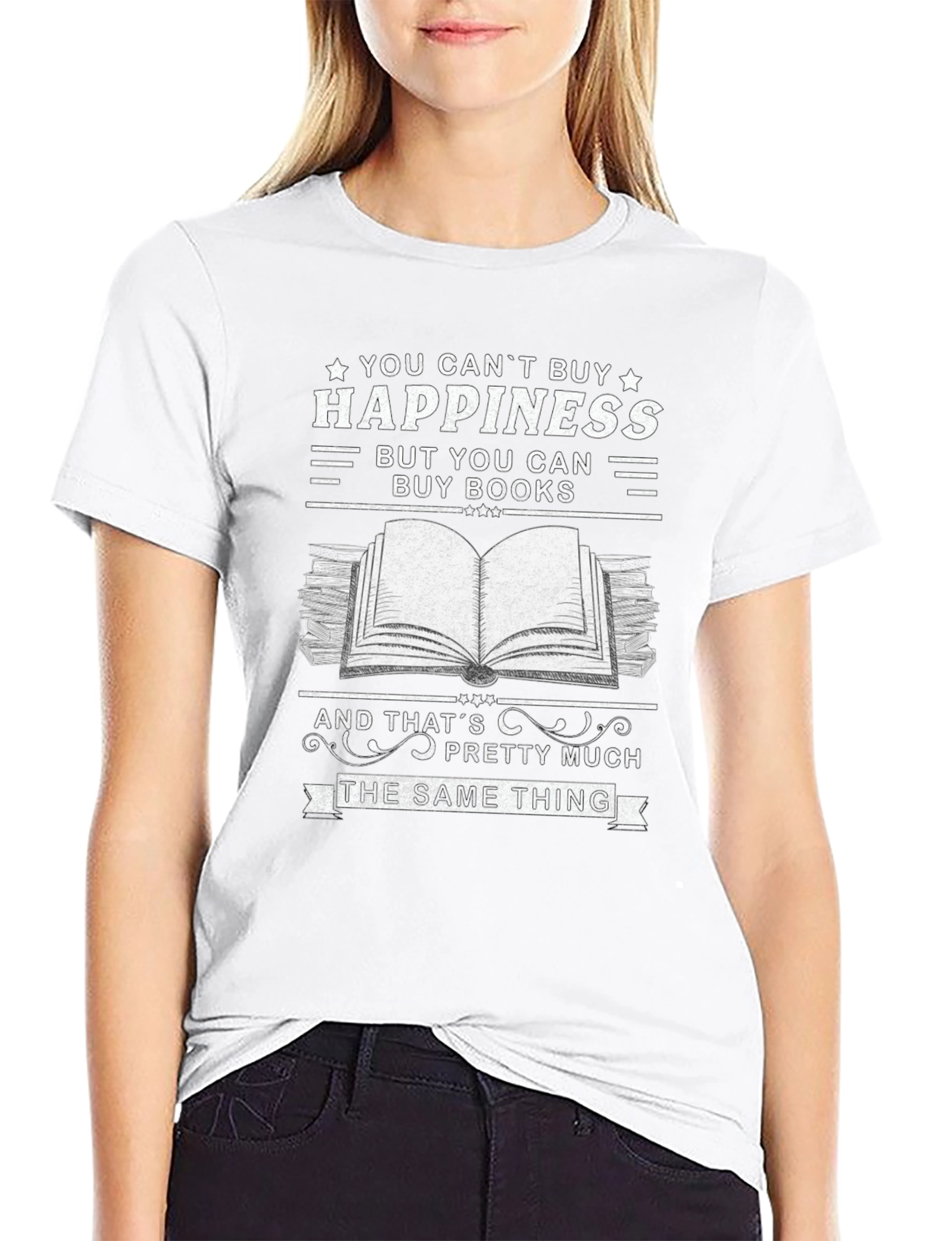 Buy Books Happiness T-Shirt