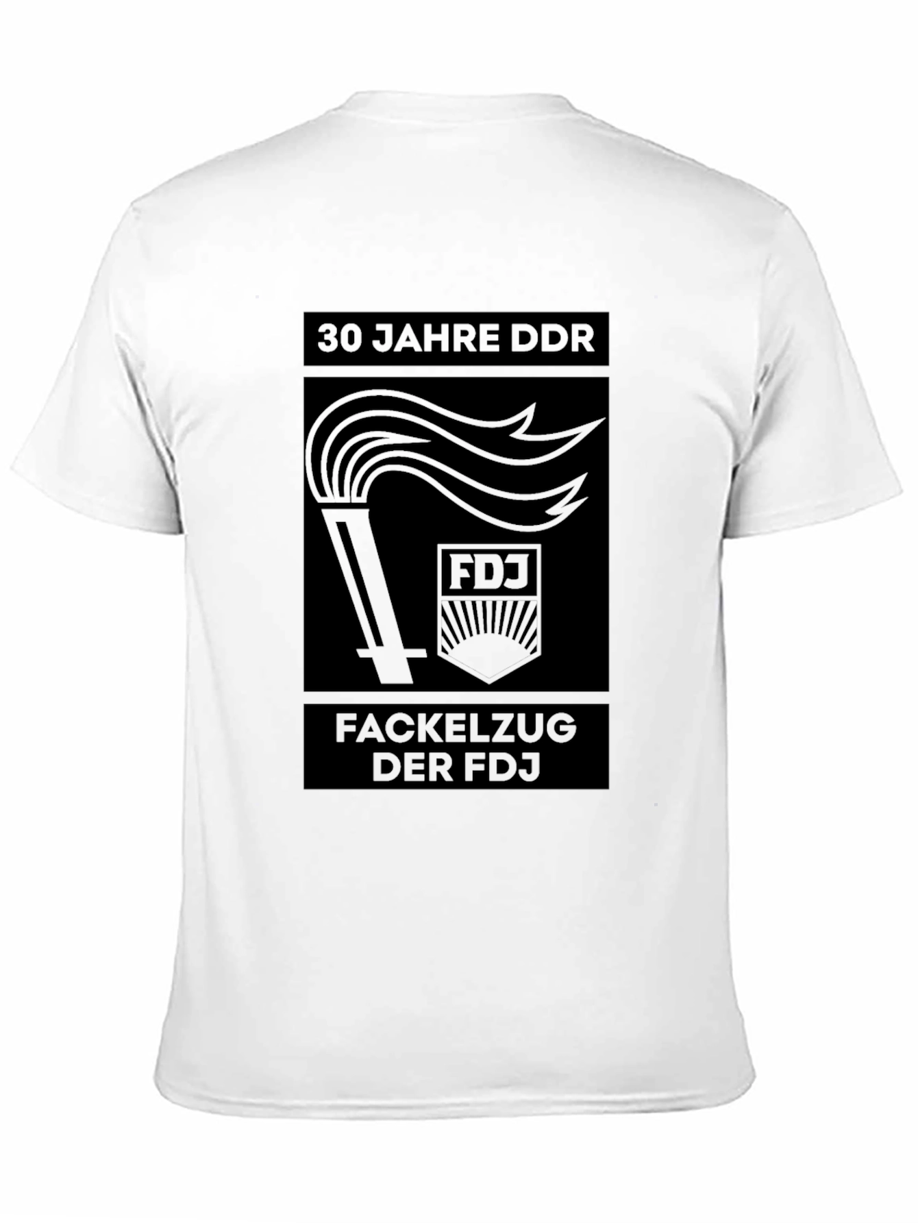 Black DDR FDJ Torch T-Shirt