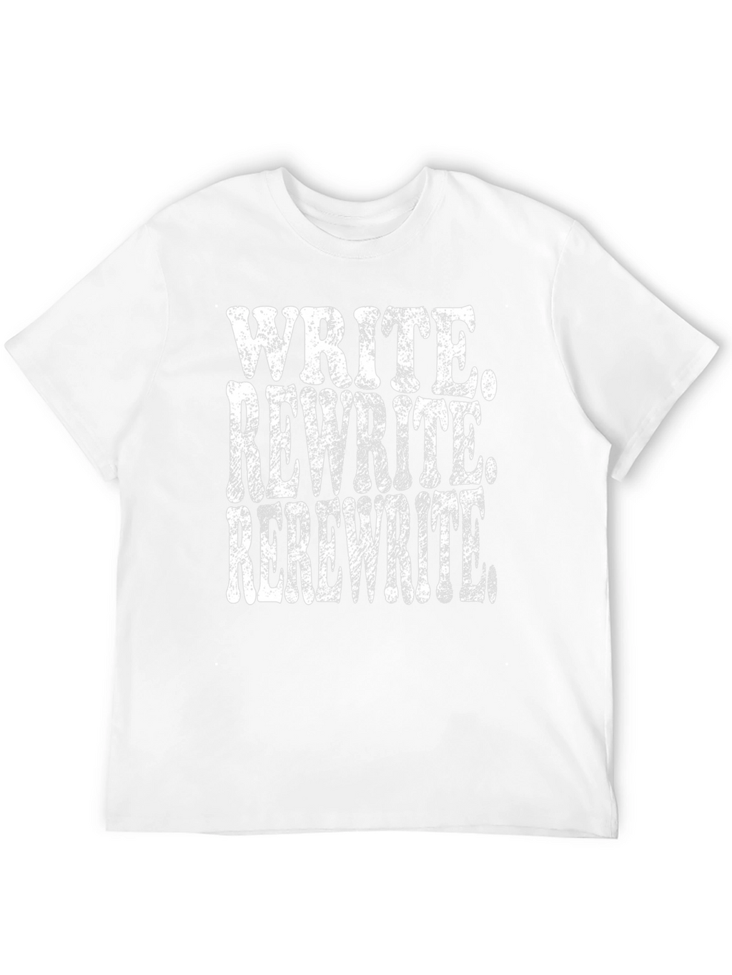 Write Rewrite Rerewrite Black T-Shirt