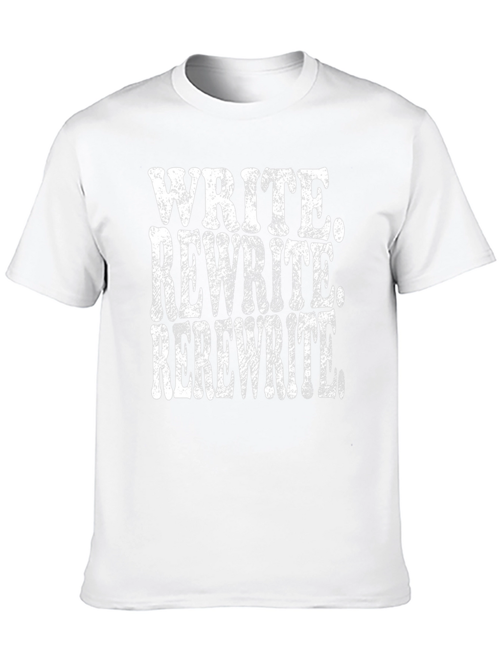 Write Rewrite Rerewrite Black T-Shirt