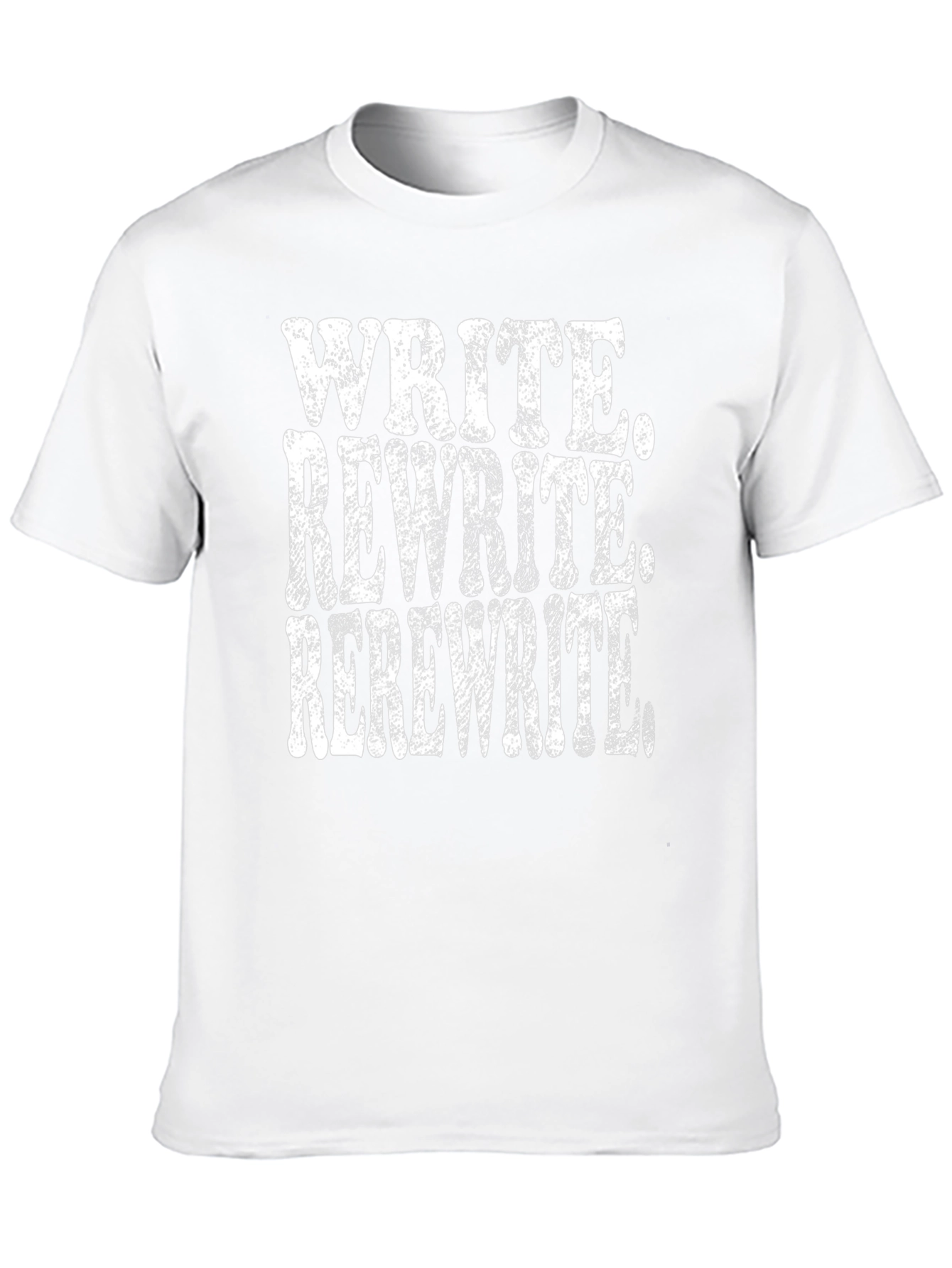 Write Rewrite Rerewrite Black T-Shirt