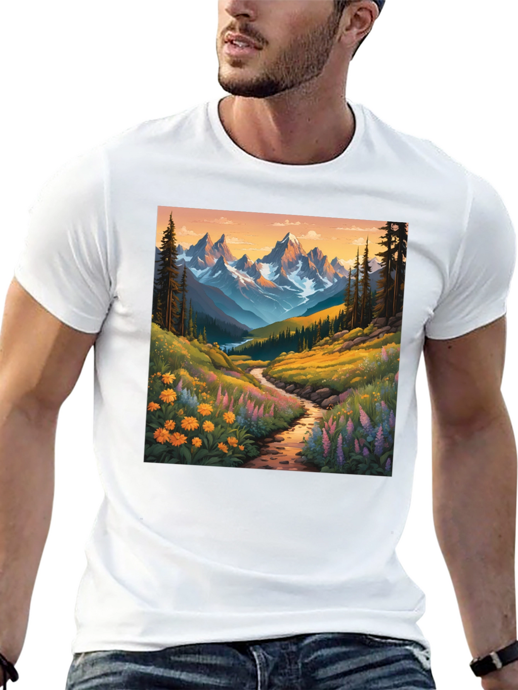 Mountain Vista Graphic Tee - Nature Lovers Shirt