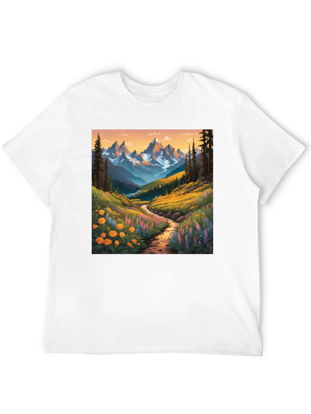 Mountain Vista Graphic Tee - Nature Lovers Shirt