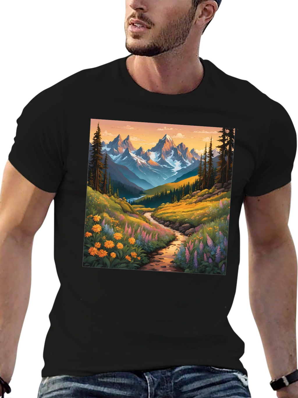 Mountain Vista Graphic Tee - Nature Lovers Shirt