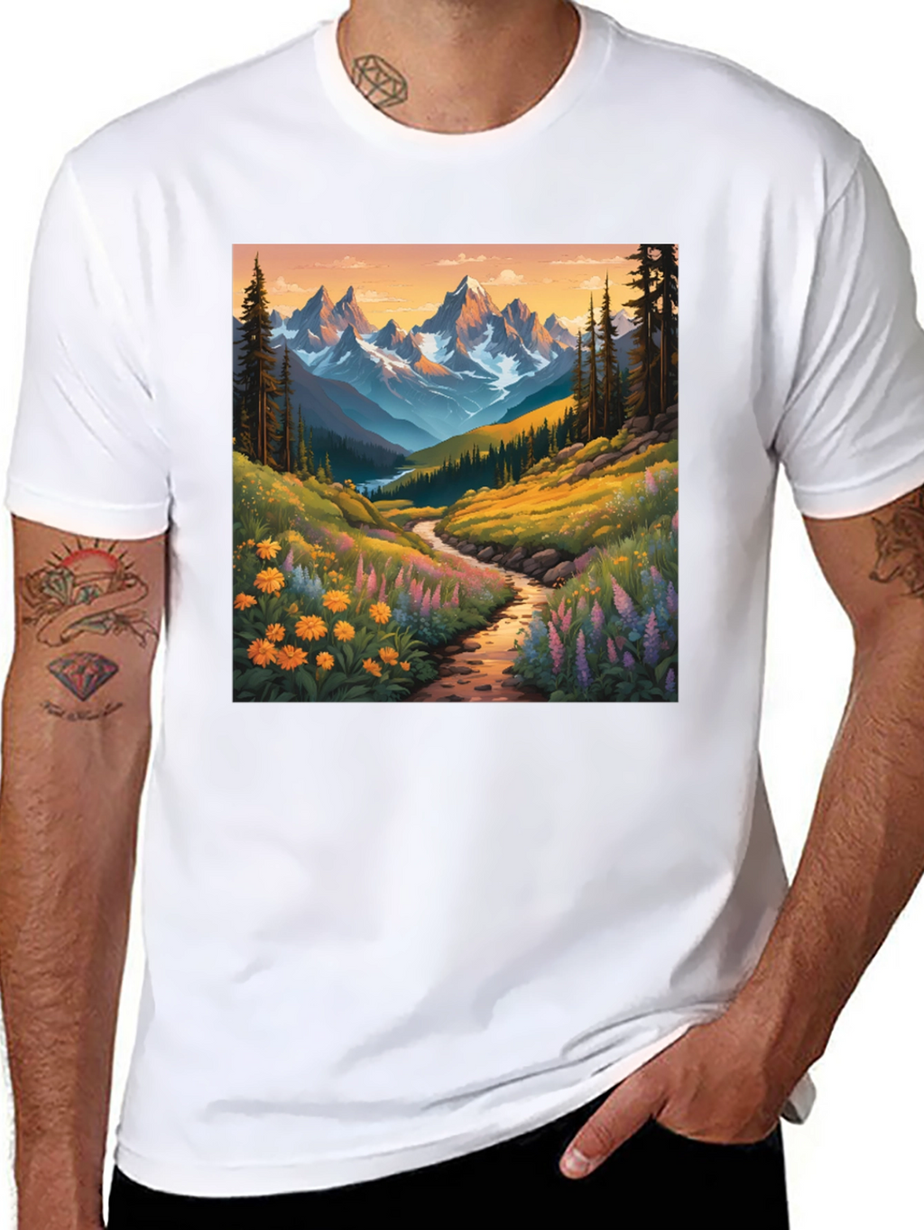 Mountain Vista Graphic Tee - Nature Lovers Shirt