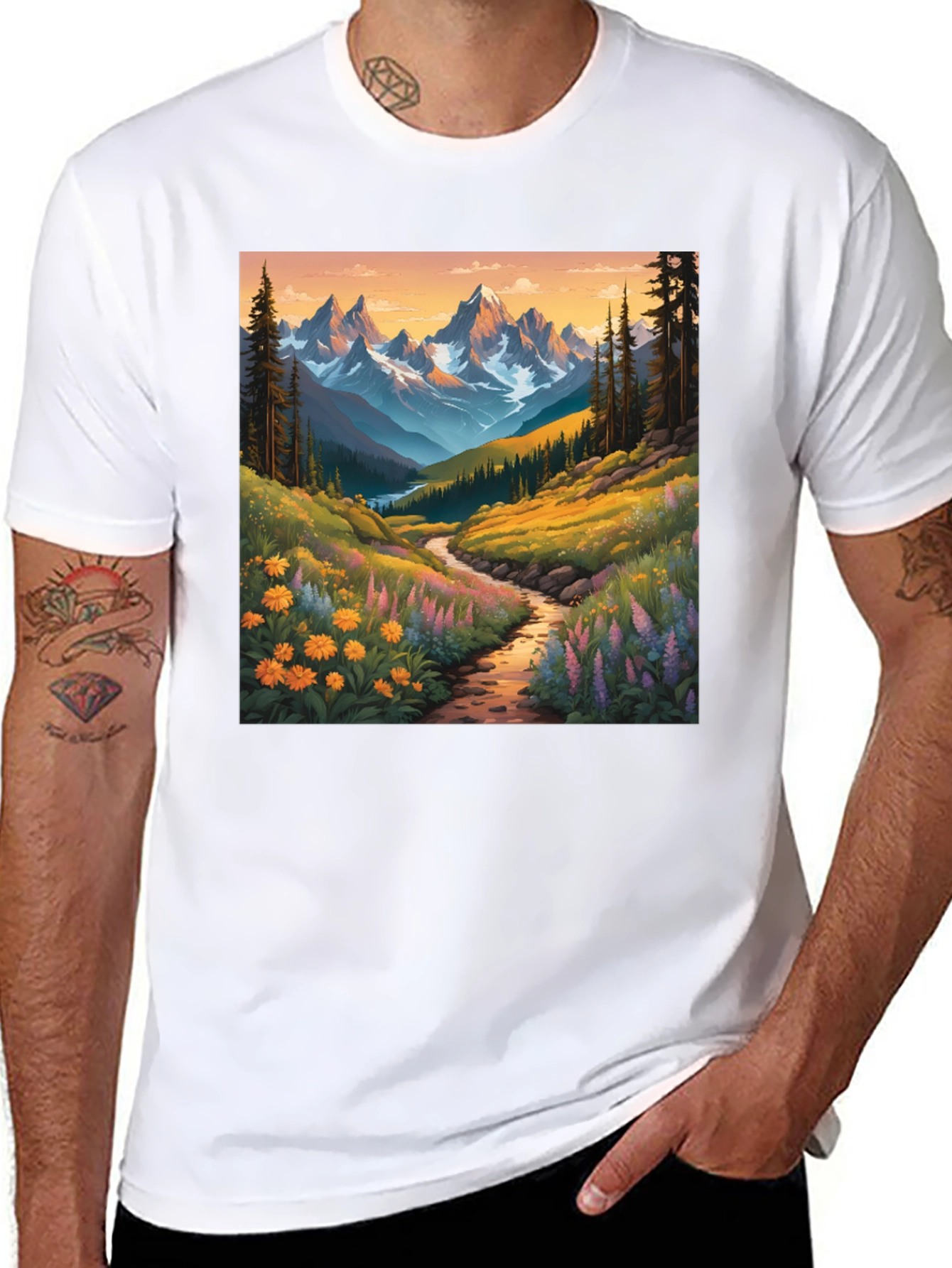 Mountain Vista Graphic Tee - Nature Lovers Shirt