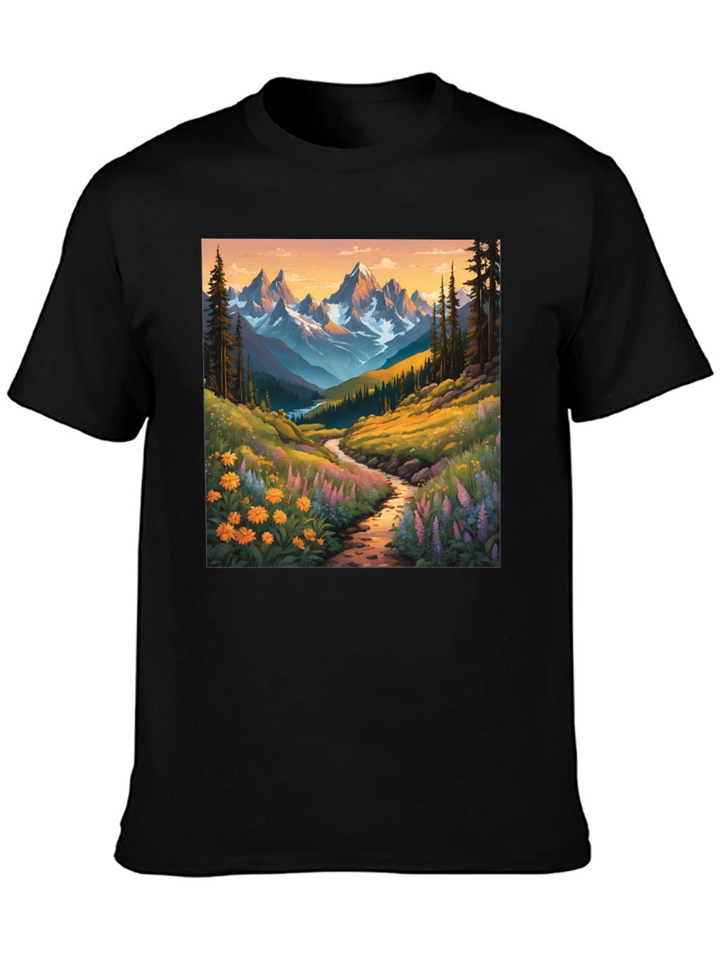 Mountain Vista Graphic Tee - Nature Lovers Shirt