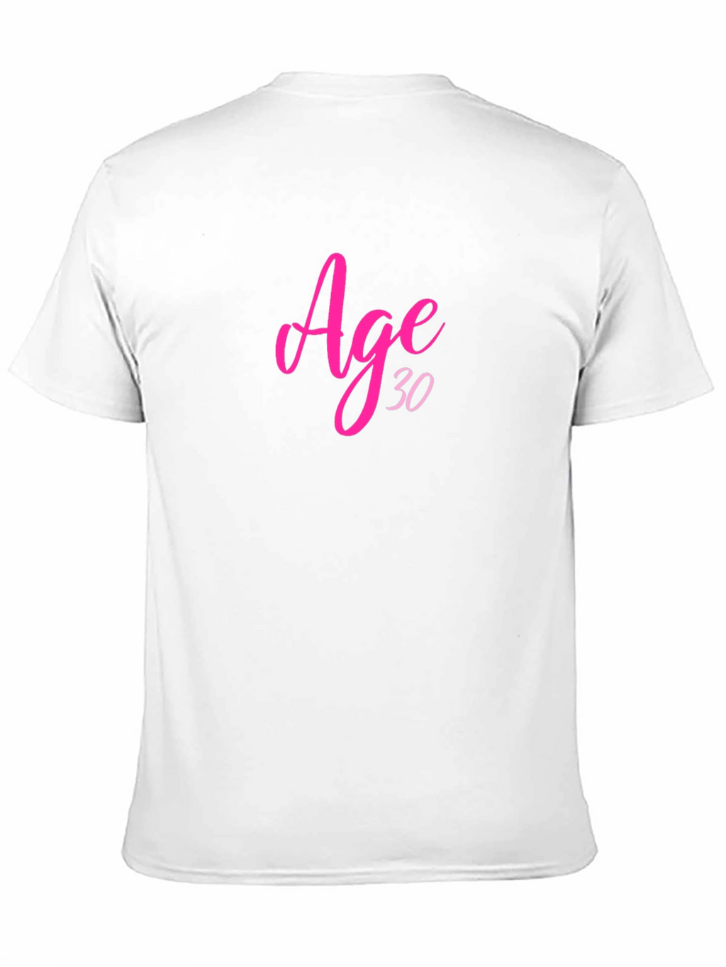 Age 30 Birthday T-Shirt Black Crew Neck
