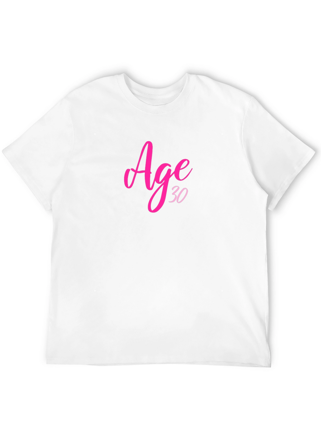 Age 30 Birthday T-Shirt Black Crew Neck