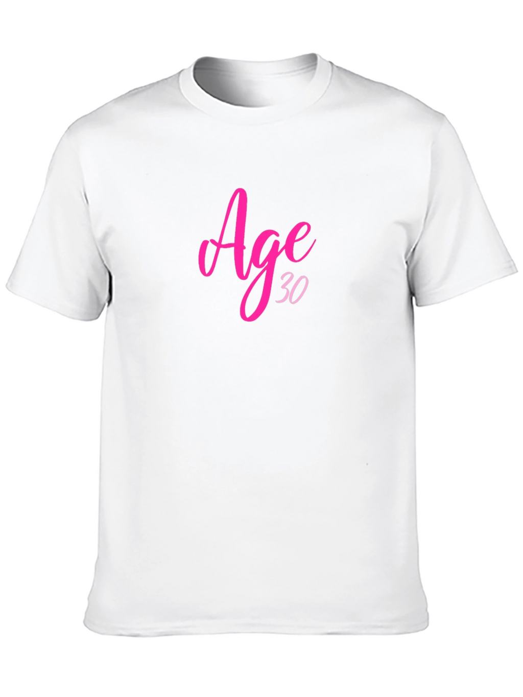 Age 30 Birthday T-Shirt Black Crew Neck