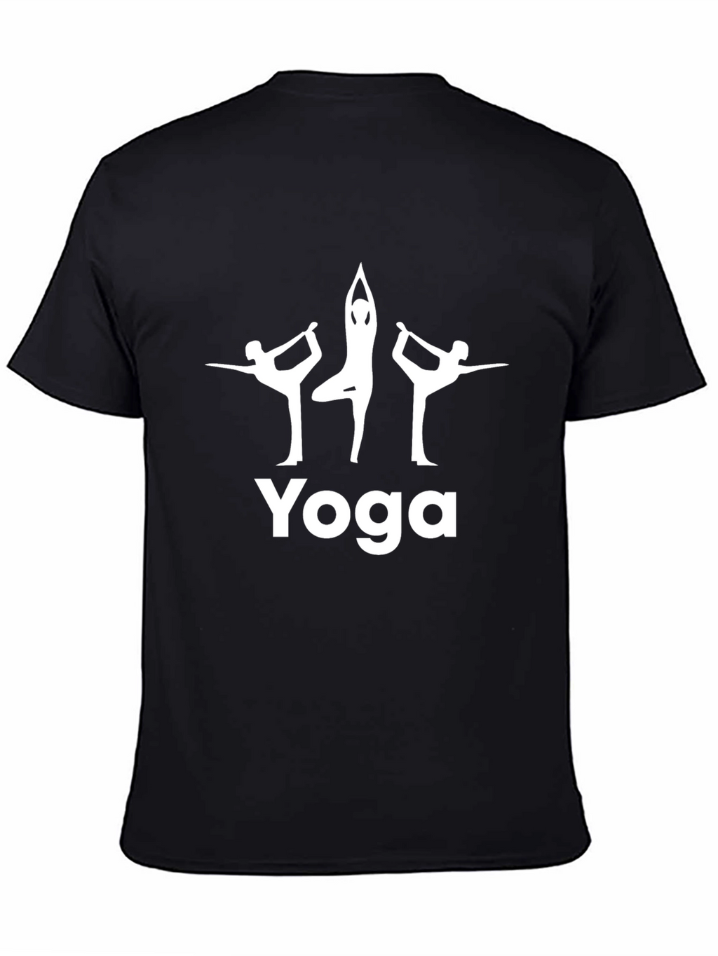 Yoga Pose Black T-Shirt
