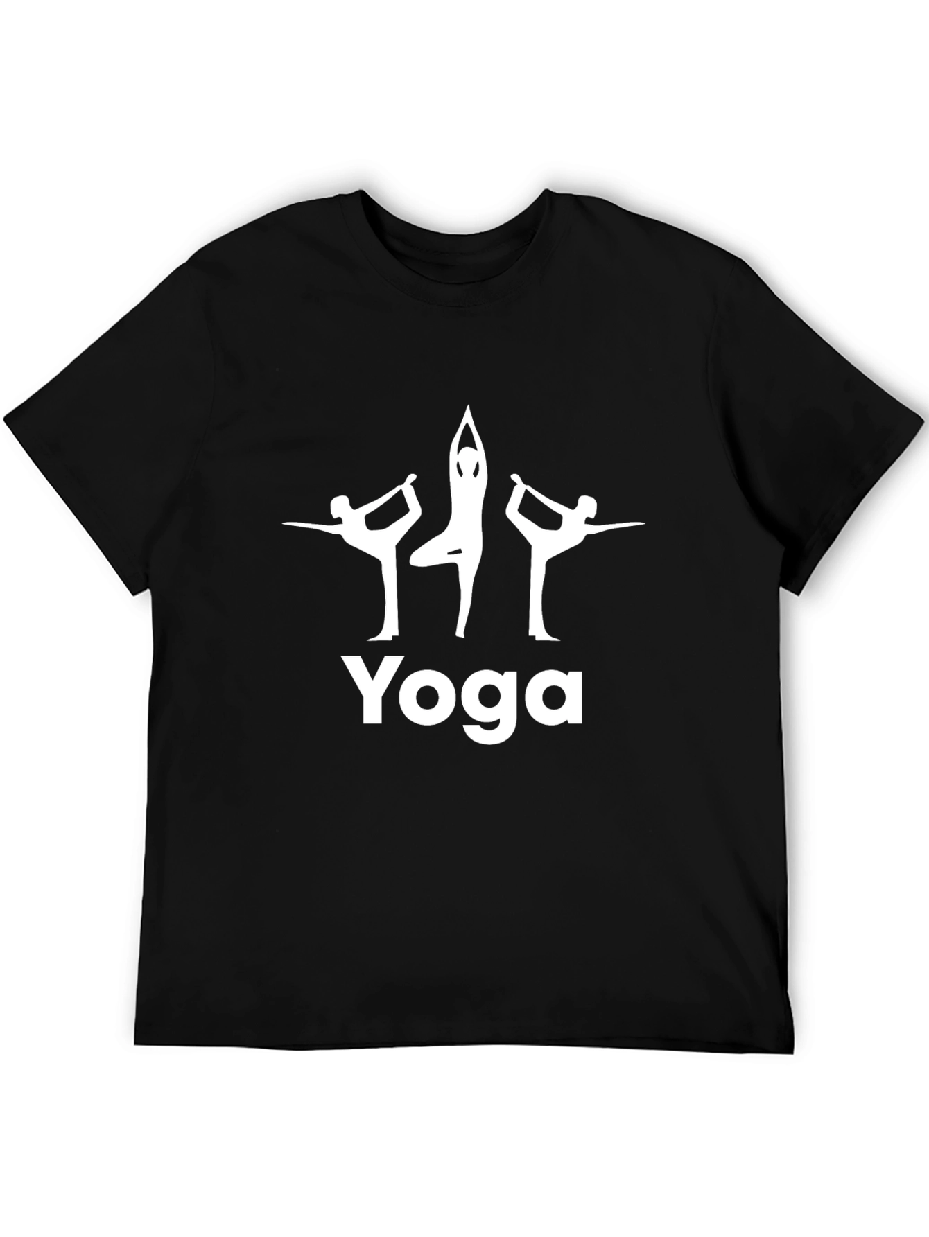 Yoga Pose Black T-Shirt