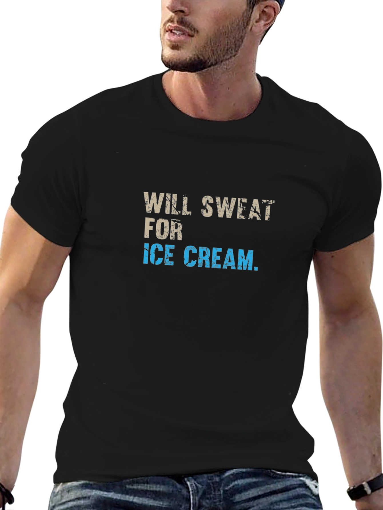 Will Sweat for Ice Cream Graphic Tee