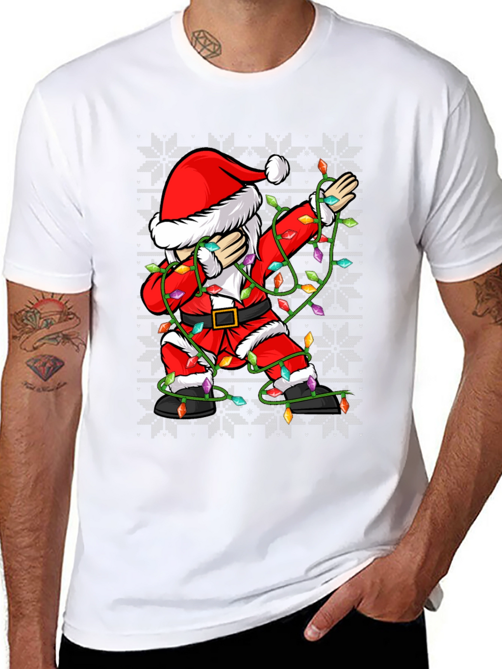 Dabbing Santa Ugly Christmas Sweater T-Shirt