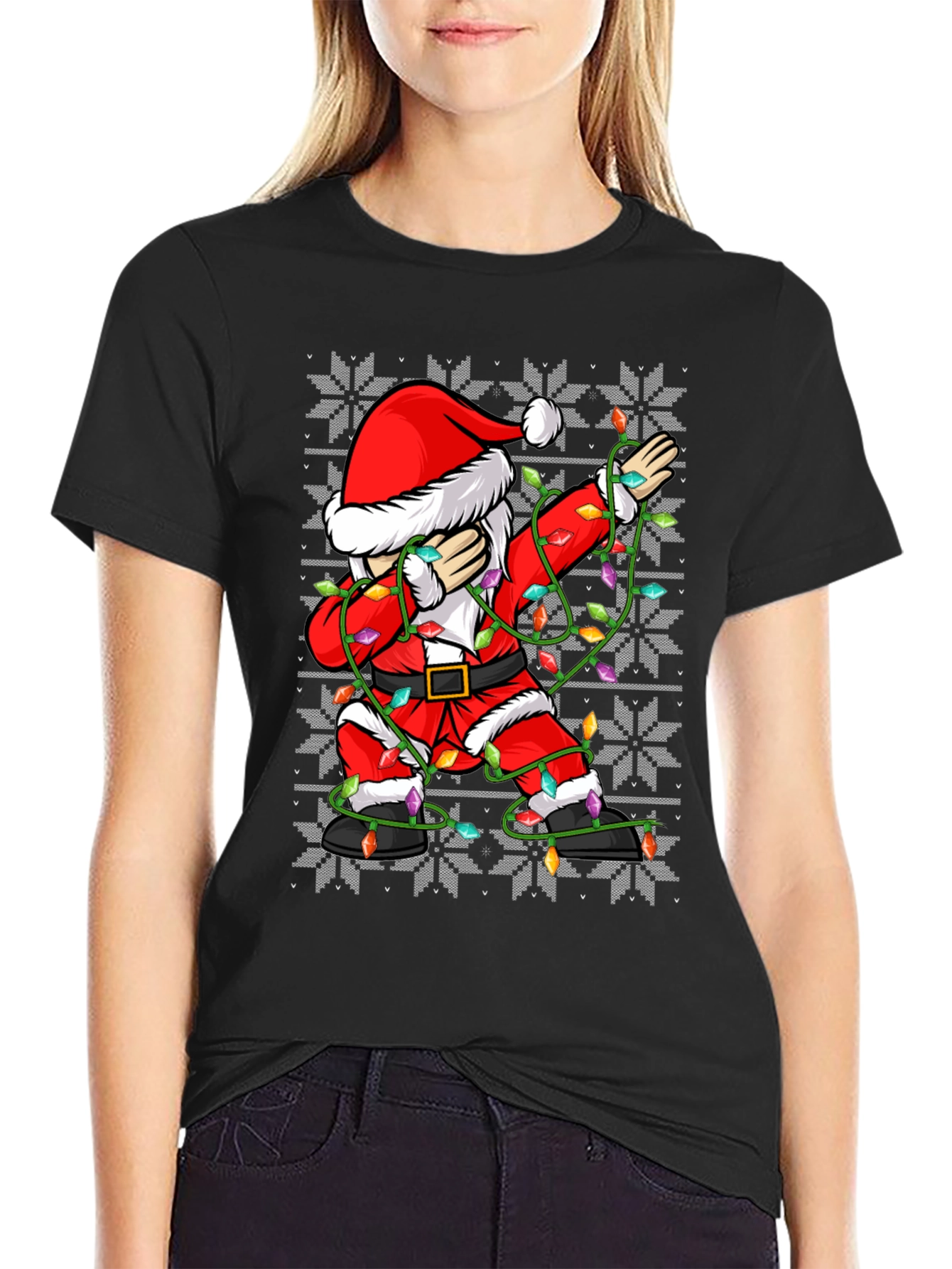 Dabbing Santa Ugly Christmas Sweater T-Shirt