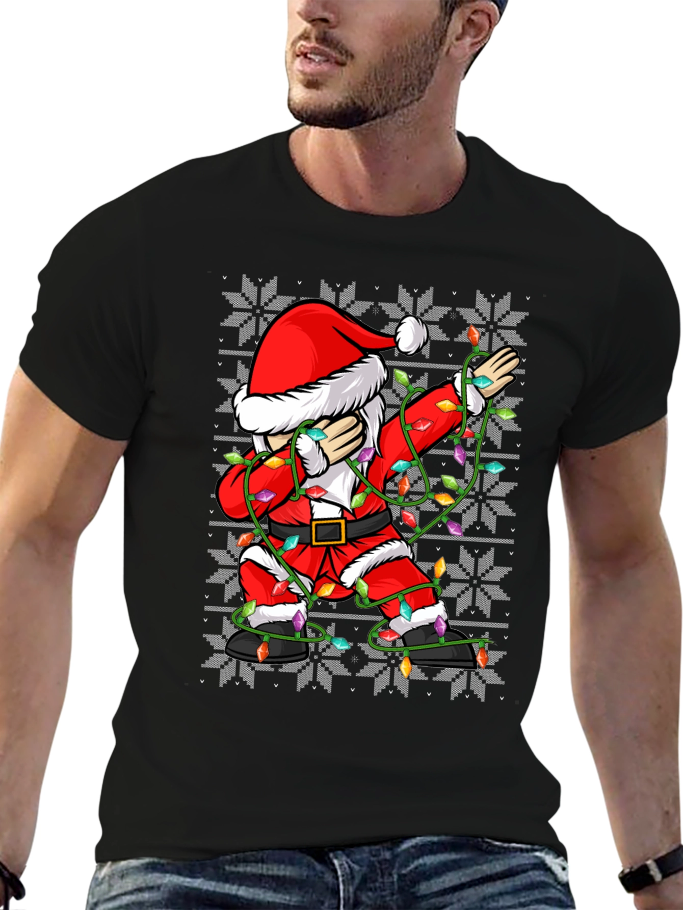 Dabbing Santa Ugly Christmas Sweater T-Shirt