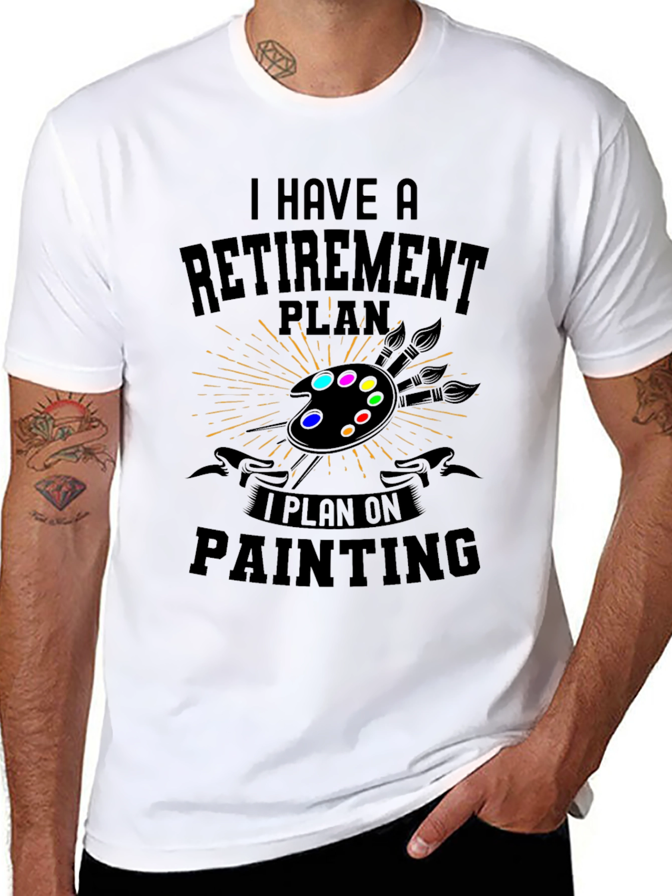 Retirement Plan Painting T-Shirt