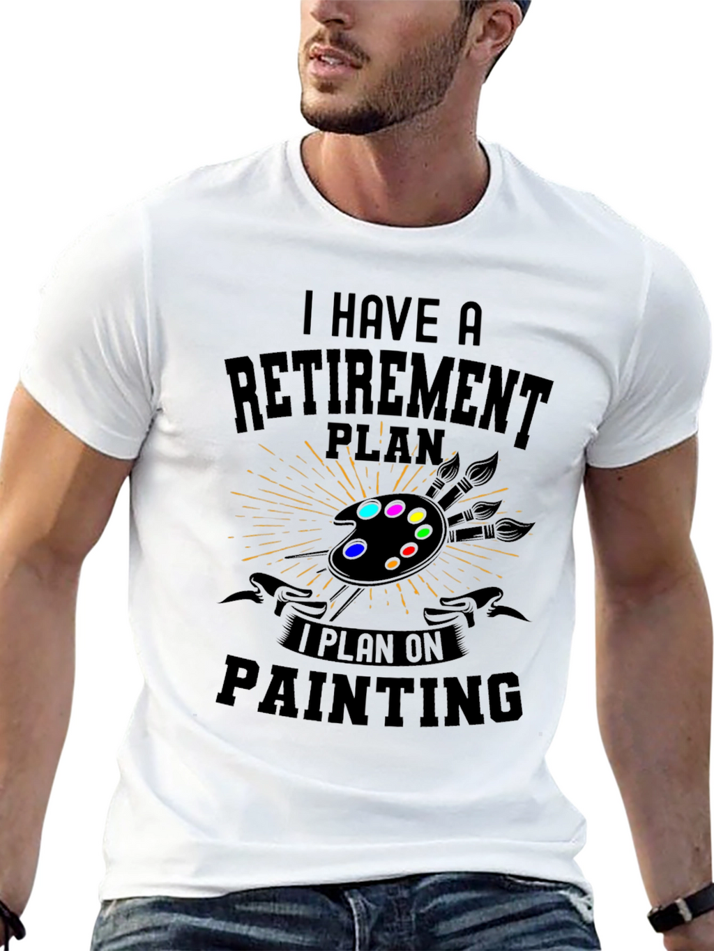 Retirement Plan Painting T-Shirt