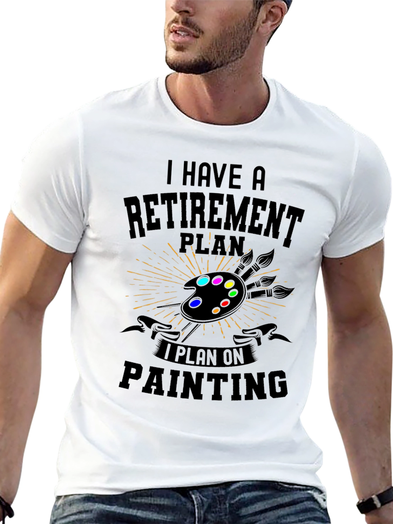 Retirement Plan Painting T-Shirt