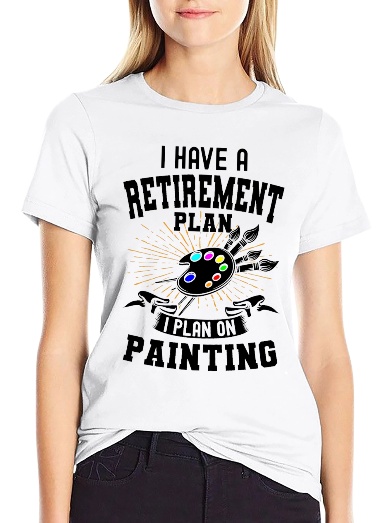 Retirement Plan Painting T-Shirt