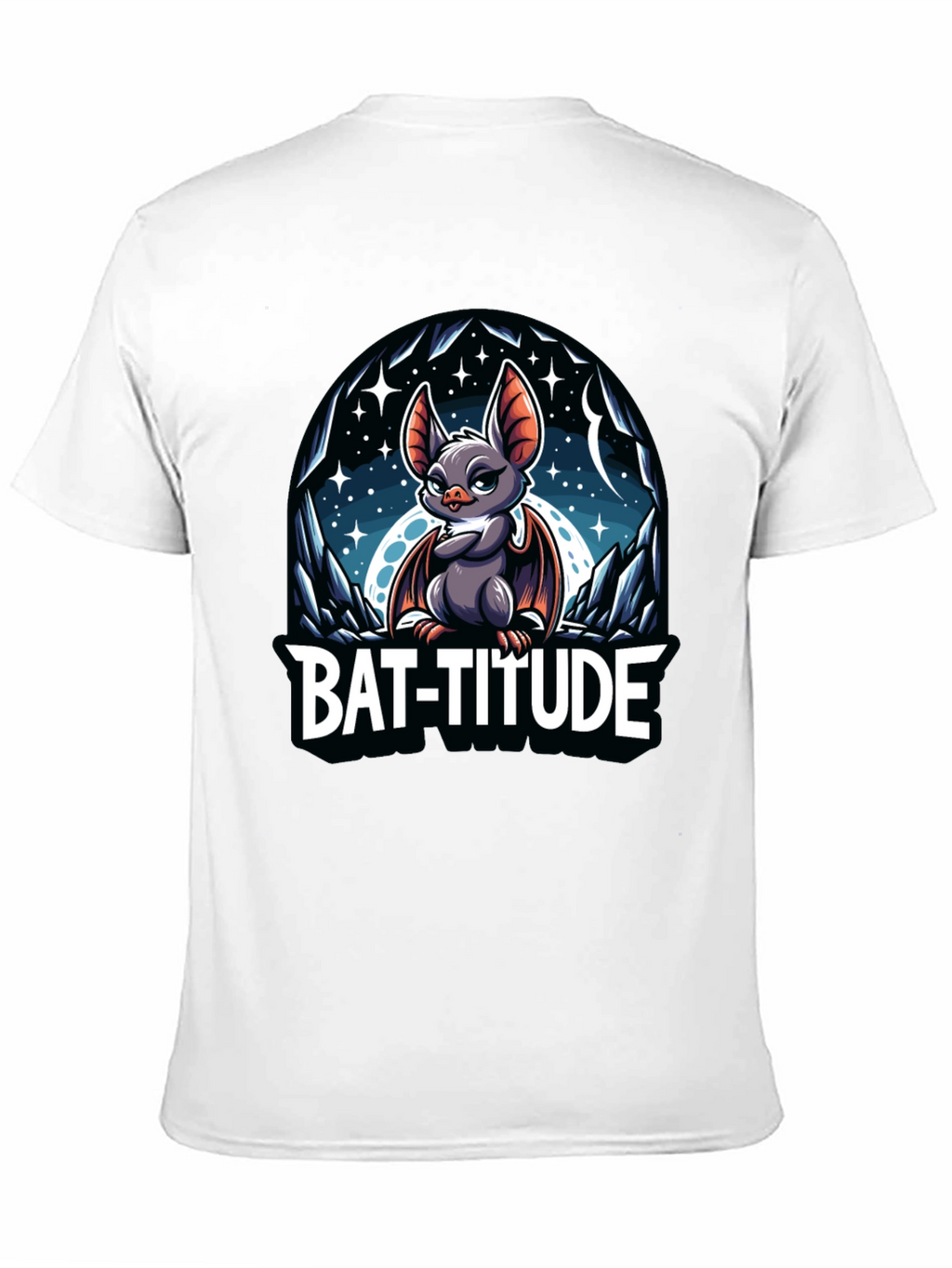 Bat-Titude Cartoon Graphic Tee