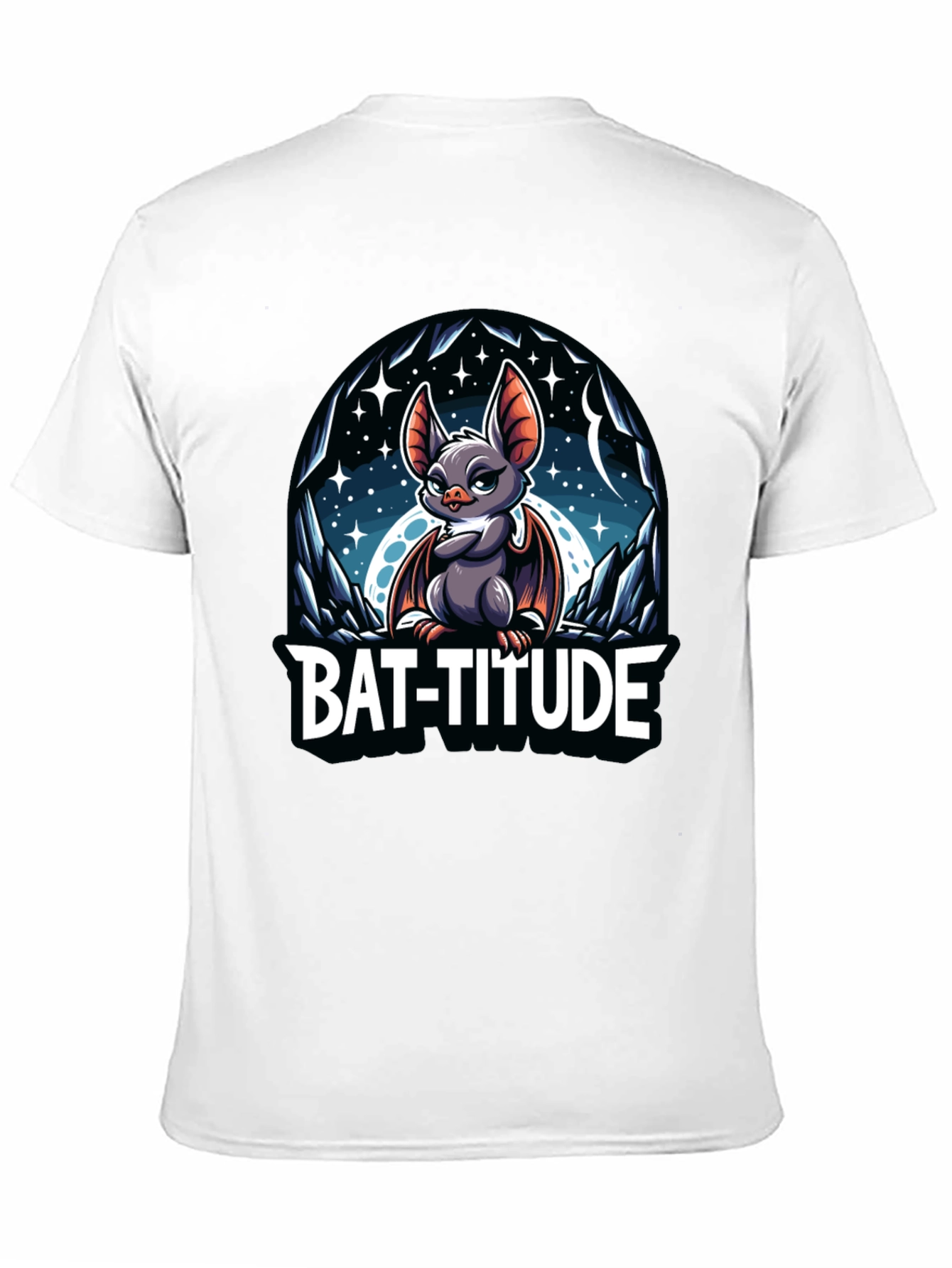 Bat-Titude Cartoon Graphic Tee