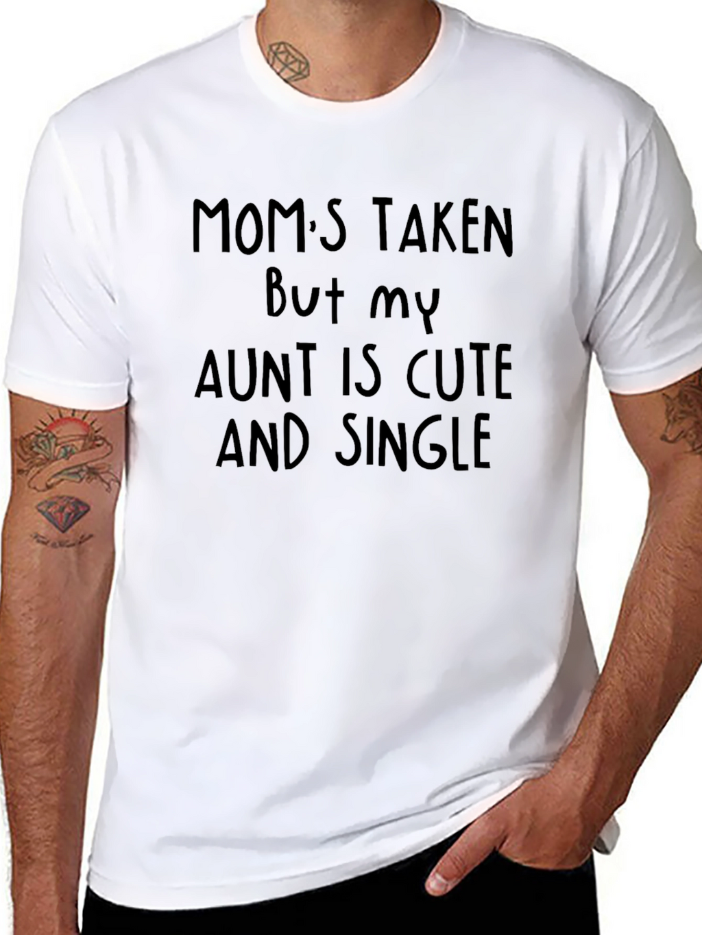 Funny Aunt Single Graphic Tee