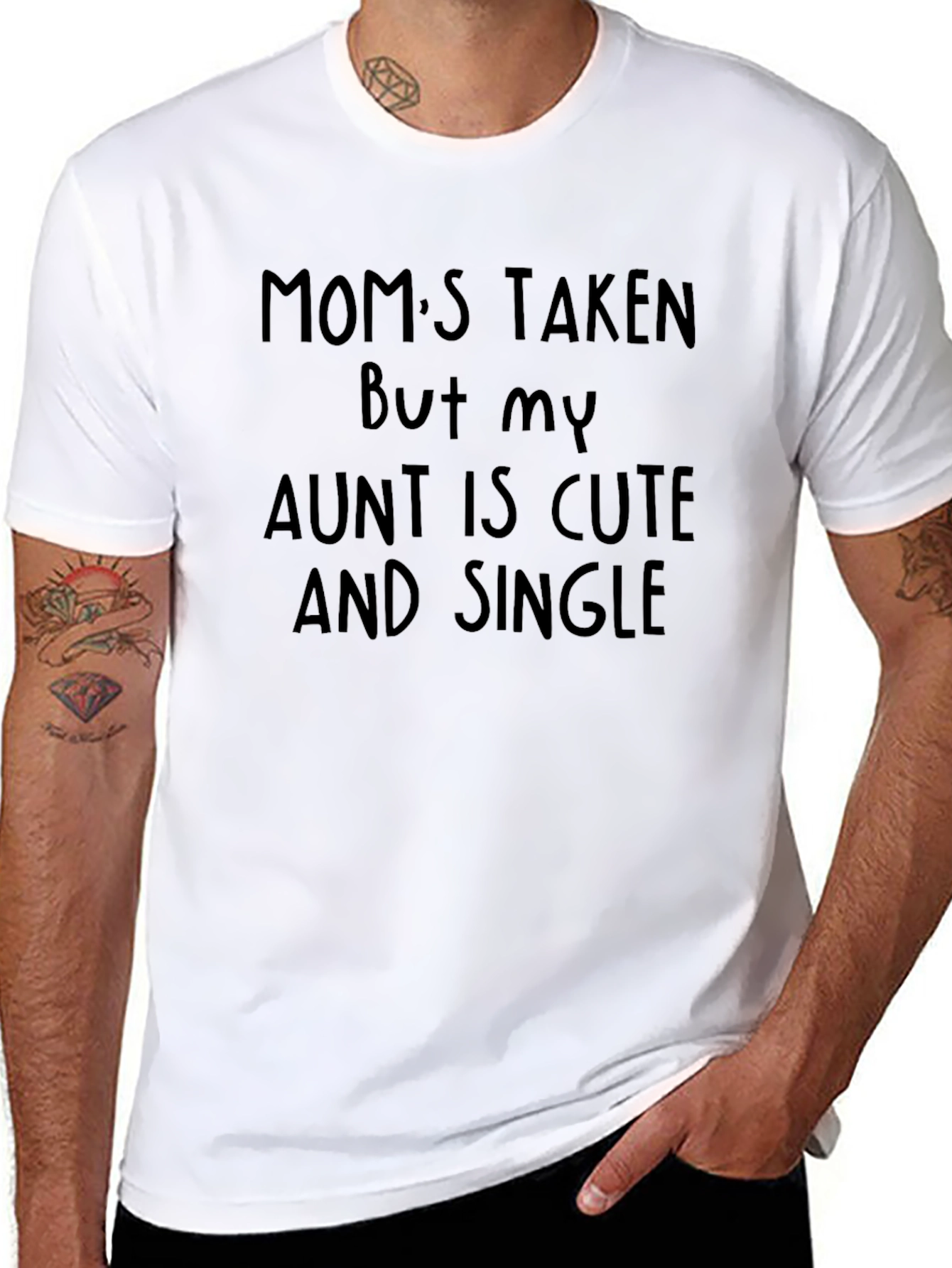 Funny Aunt Single Graphic Tee