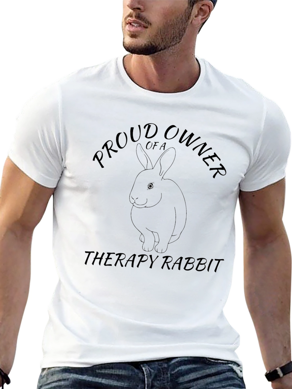 Proud Therapy Rabbit Owner T-Shirt