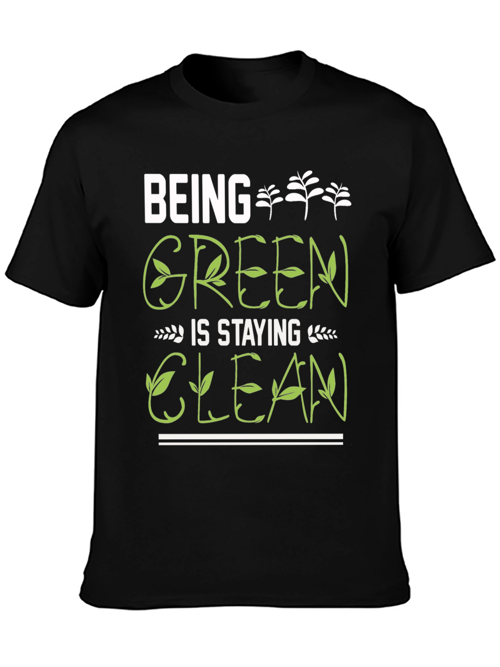 Eco-Friendly Being Green Graphic Tee