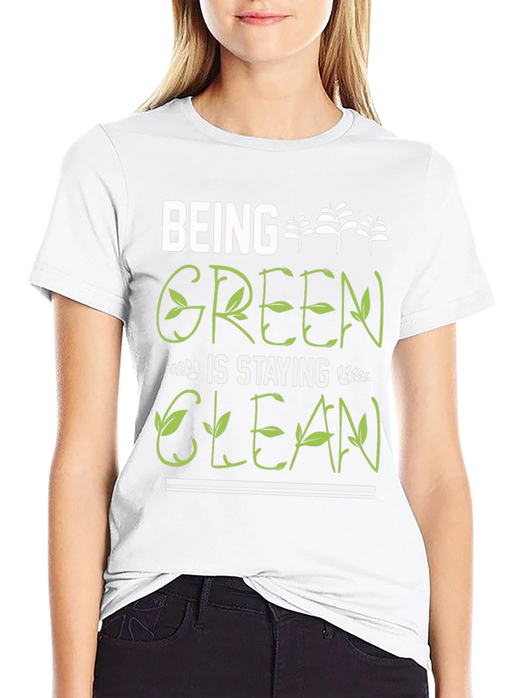 Eco-Friendly Being Green Graphic Tee