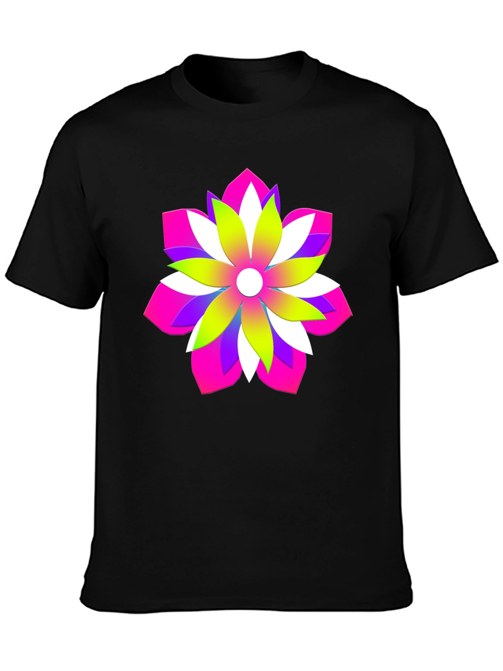 Vibrant Floral Graphic Tee - Bold Design