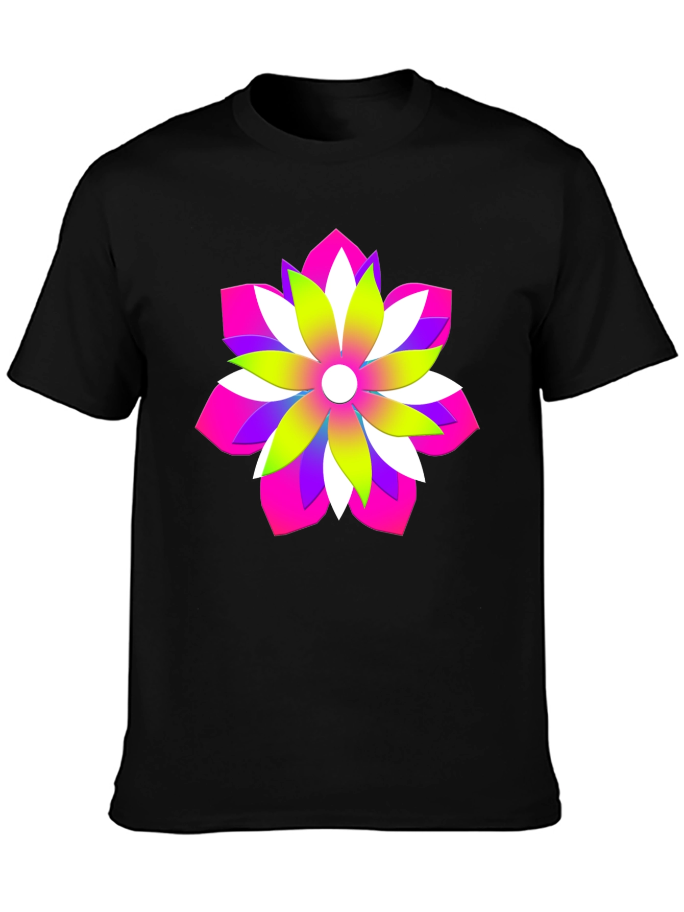 Vibrant Floral Graphic Tee - Bold Design
