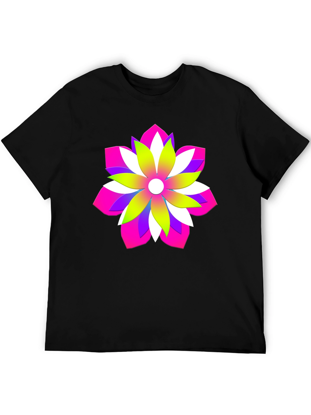 Vibrant Floral Graphic Tee - Bold Design